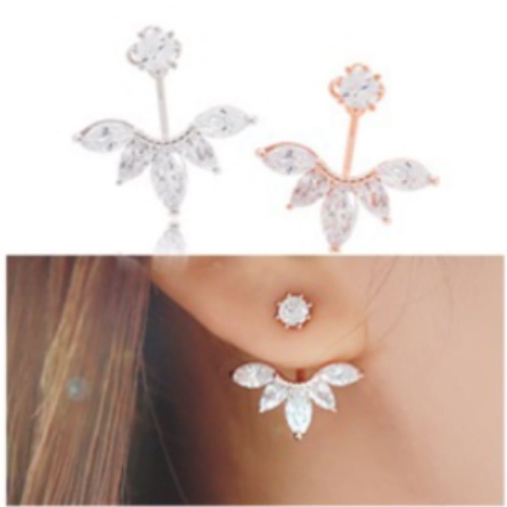 🥰Cubic Zircon leaf Dangle Earrings for women
